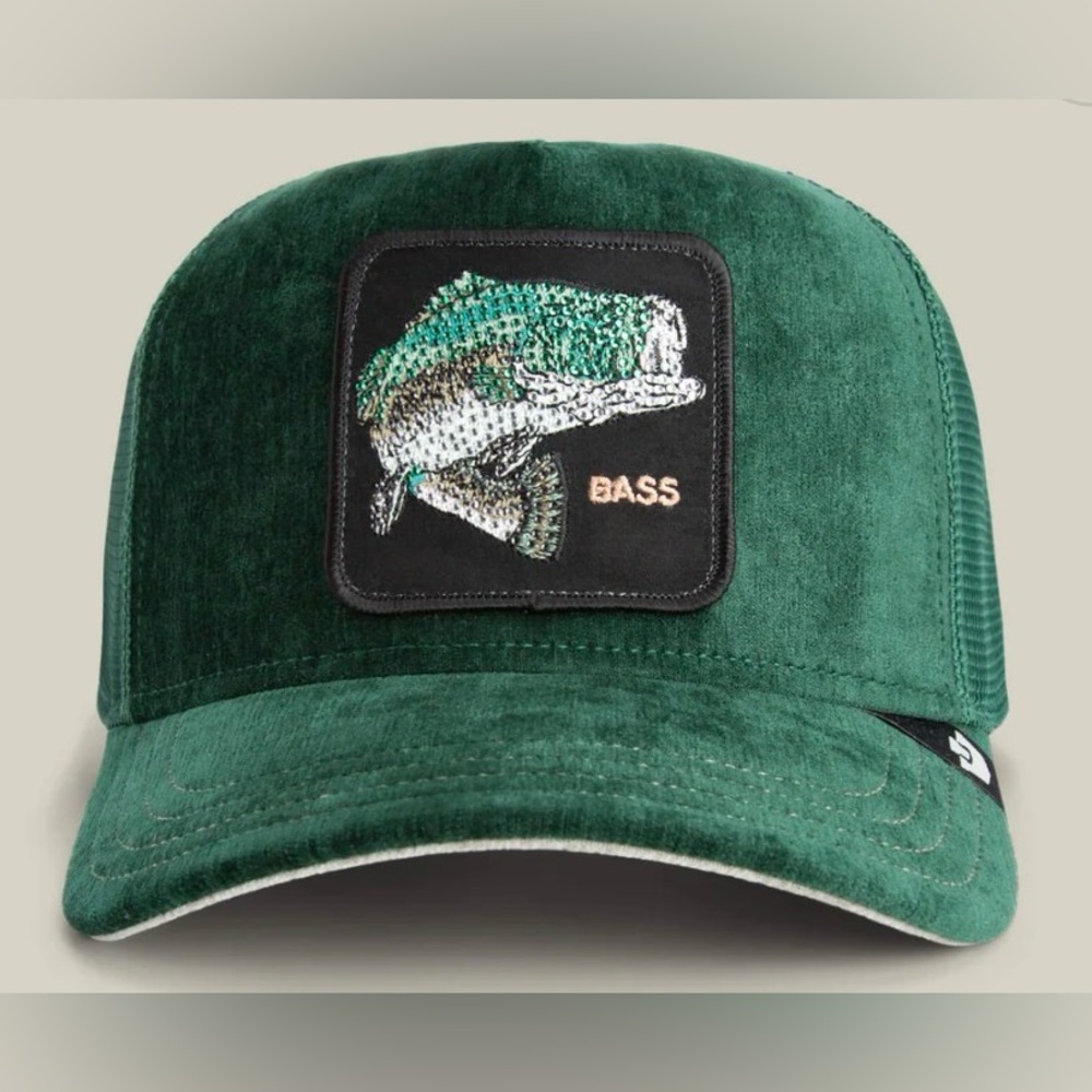 Goorin Bros Iced Bass Animal Farm Trucker Hat Green Brand New With Tags - Picture 2 of 4